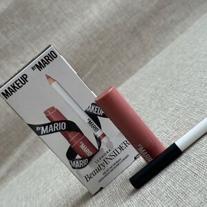 Makeup by Mario Plumping Lip Serum Rosewood Glow + Lip Pencil Rich Mauve